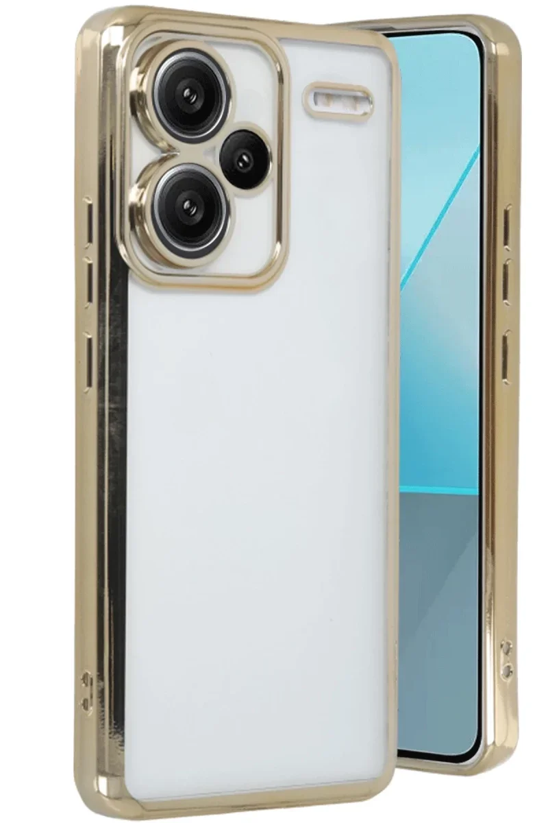 Xiaomi Redmi Note 13 Pro Plus Kılıf Razer Lensli Silikon - Gold