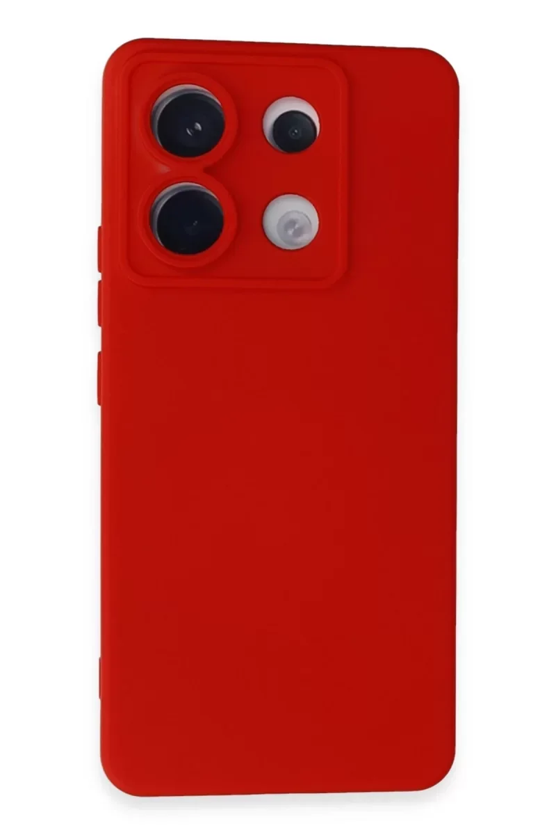Xiaomi Redmi Note 13 Pro 5G Kılıf Nano içi Kadife Silikon - Kırmızı
