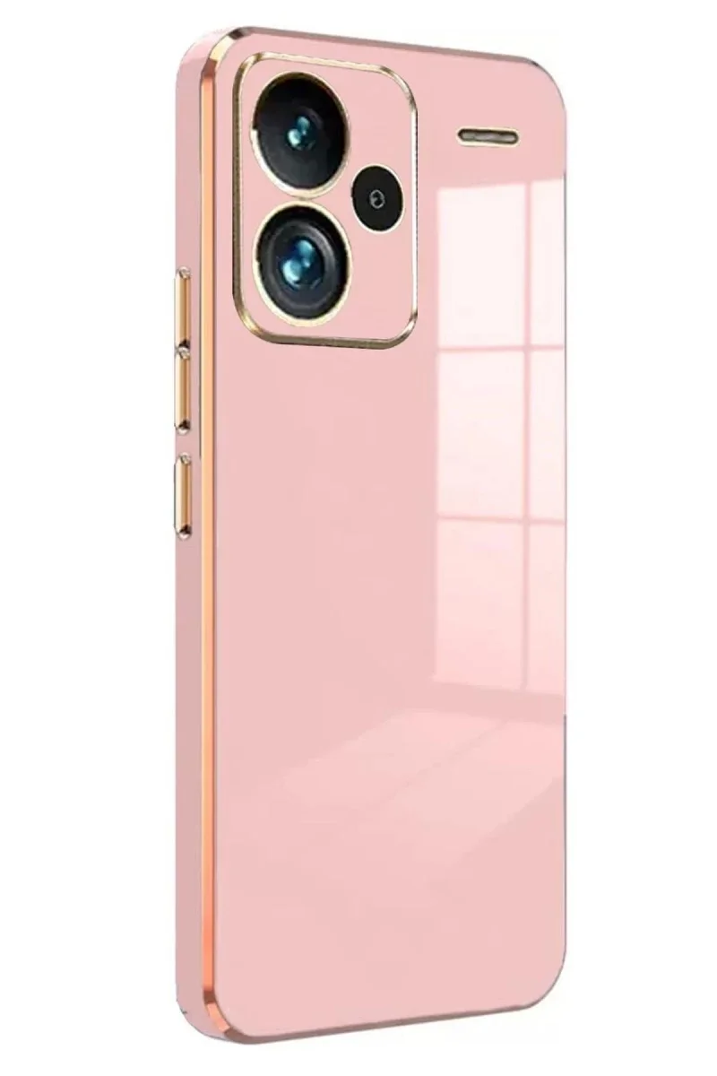 Xiaomi Redmi Note 13 Pro Plus Kılıf Volet Silikon - Pembe Xiaomi Redmi Note 13 Pro Plus Kılıf Volet Silikon - Pembe