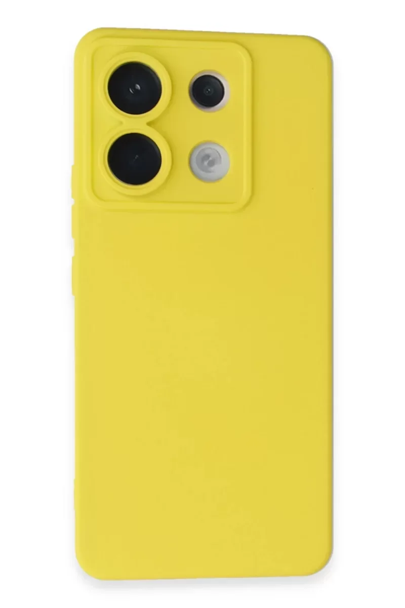 Xiaomi Redmi Note 13 Pro 5G Kılıf Nano içi Kadife Silikon - Sarı Xiaomi Redmi Note 13 Pro 5G Kılıf Nano içi Kadife Silikon - Sarı