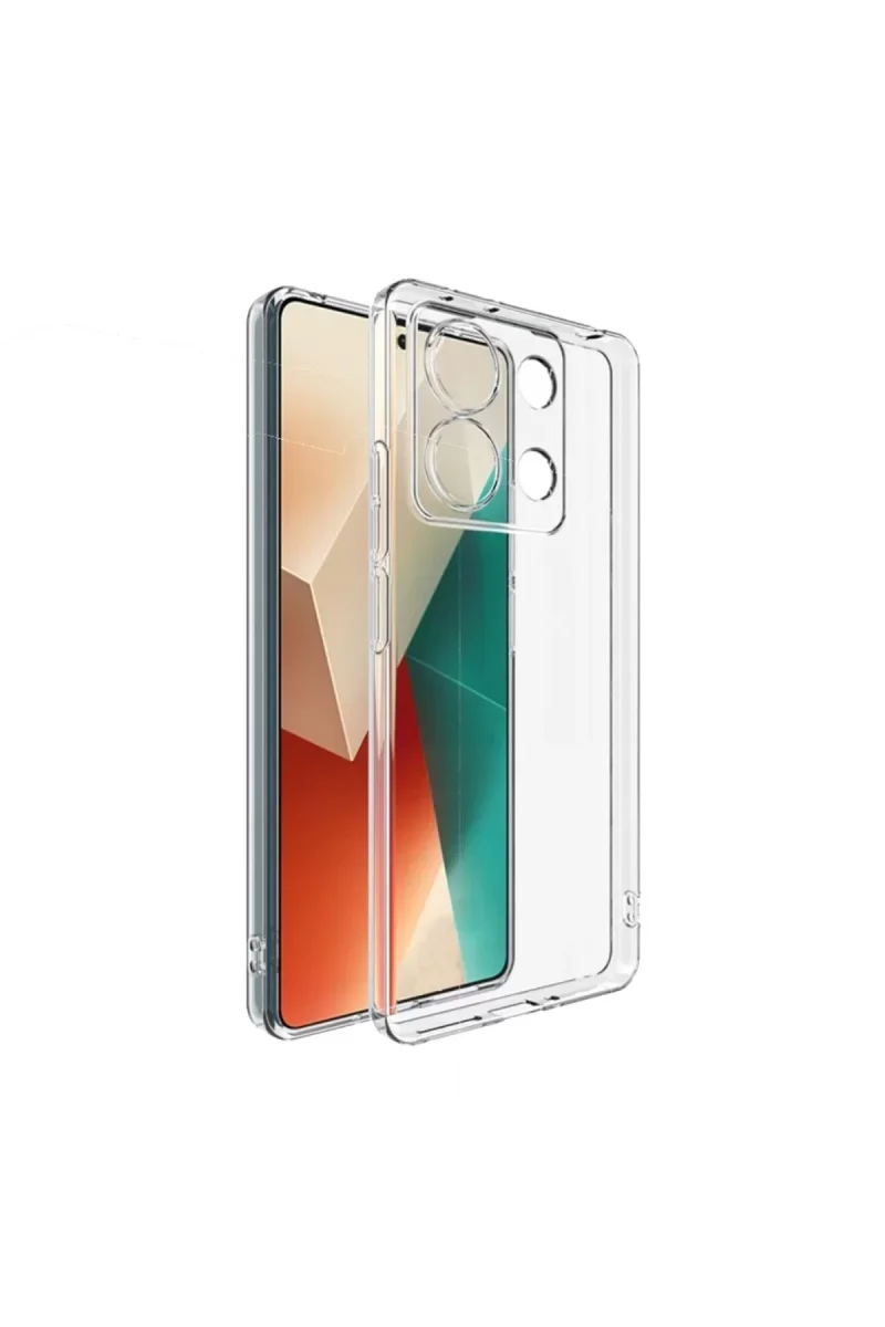 Xiaomi Redmi Note 13 4G Kılıf Lüx Şeffaf Silikon Xiaomi Redmi Note 13 4G Kılıf Lüx Şeffaf Silikon