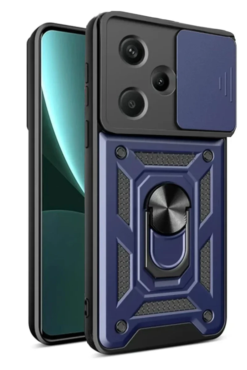 Xiaomi Redmi Note 13 Pro Plus Kılıf Pars Lens Yüzüklü Silikon - Lacivert Xiaomi Redmi Note 13 Pro Plus Kılıf Pars Lens Yüzüklü Silikon - Lacivert