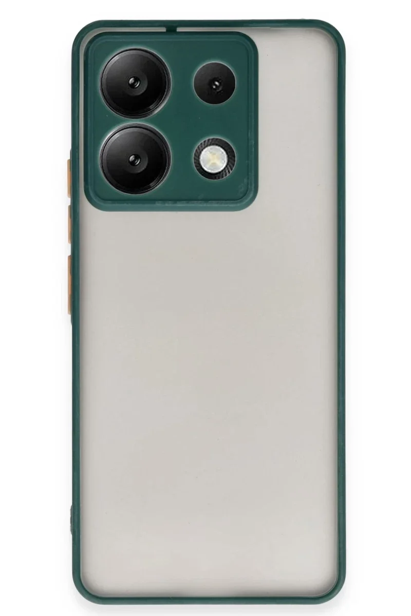Xiaomi Redmi Note 13 5G Kılıf Montreal Silikon Kapak - Yeşil Xiaomi Redmi Note 13 5G Kılıf Montreal Silikon Kapak - Yeşil
