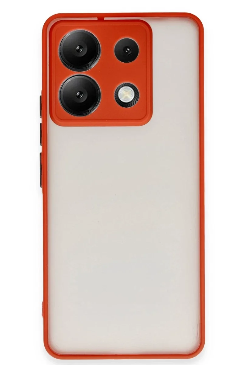 Xiaomi Redmi Note 13 5G Kılıf Montreal Silikon Kapak - Kırmızı Xiaomi Redmi Note 13 5G Kılıf Montreal Silikon Kapak - Kırmızı
