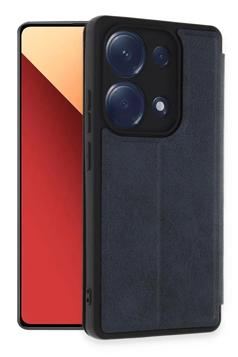 Xiaomi Redmi Note 13 Pro 4G Kılıf Flip Cover - Lacivert Xiaomi Redmi Note 13 Pro 4G Kılıf Flip Cover - Lacivert
