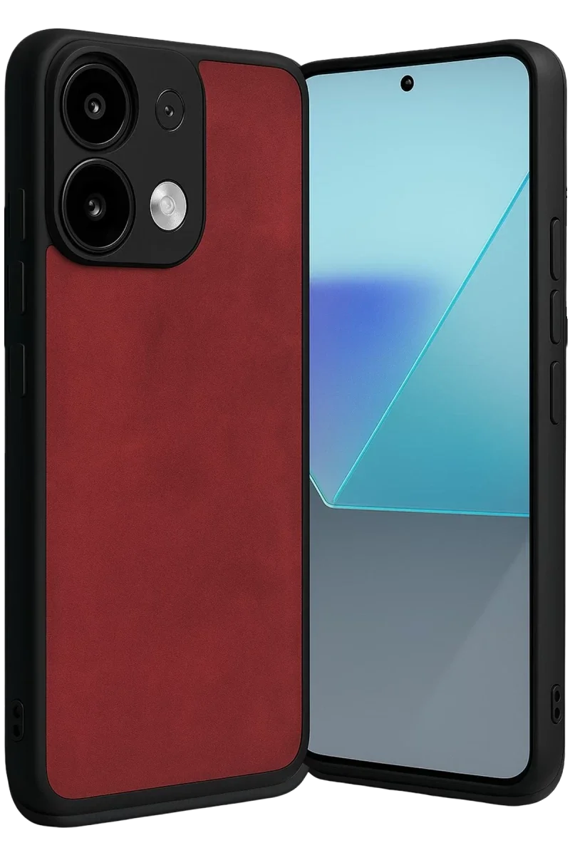Xiaomi Redmi Note 13 Pro 4G Kılıf Aras Deri Kapak - Kırmızı Xiaomi Redmi Note 13 Pro 4G Kılıf Aras Deri Kapak - Kırmızı