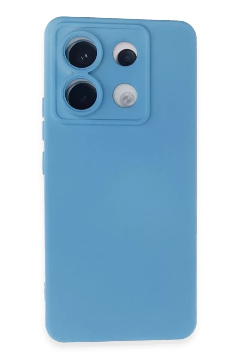 Xiaomi Redmi Note 13 Pro 5G Kılıf Nano içi Kadife Silikon - Mavi Xiaomi Redmi Note 13 Pro 5G Kılıf Nano içi Kadife Silikon - Mavi