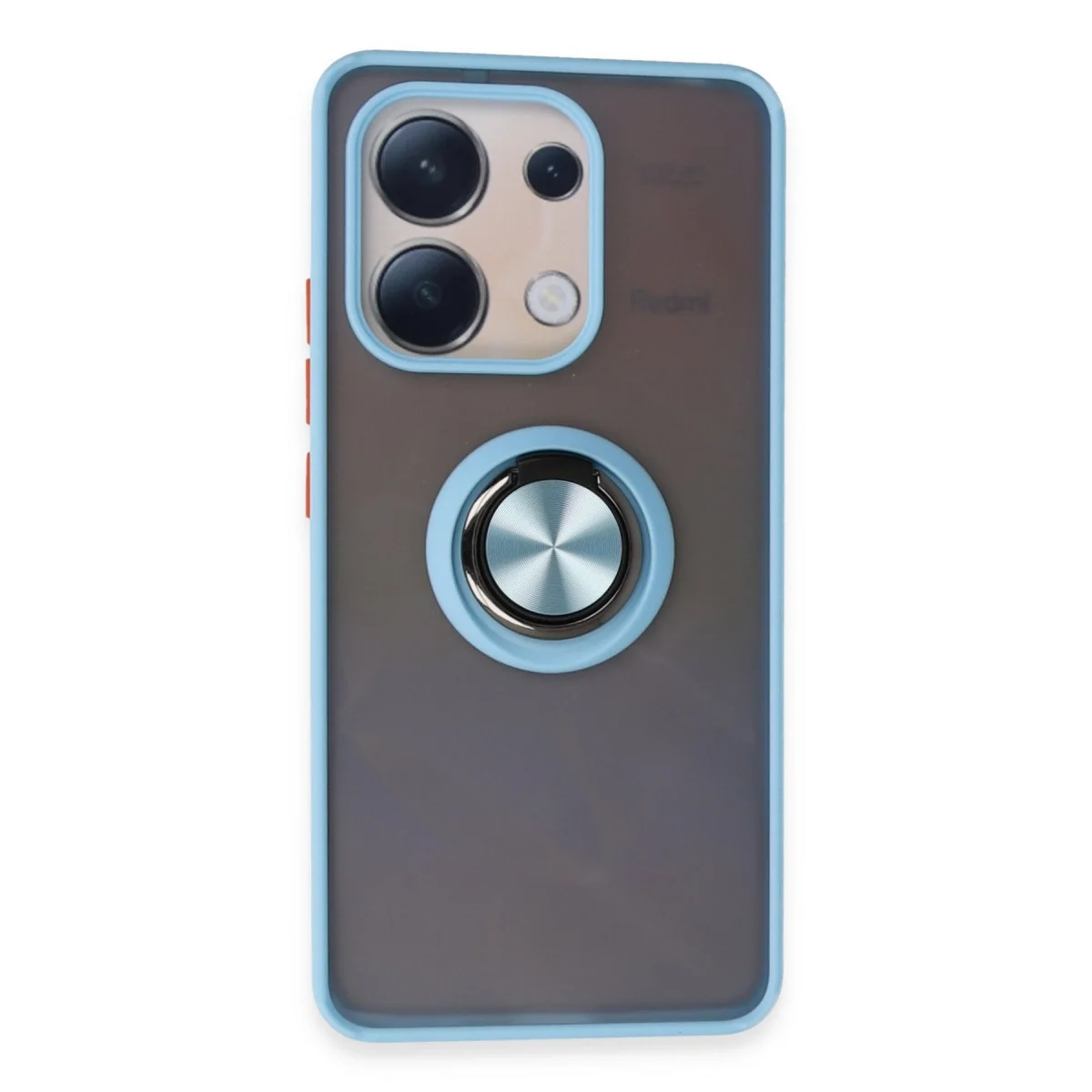 Xiaomi Redmi Note 13 4g Kılıf Montreal Yüzüklü Silikon Kapak - Buz Mavi Xiaomi Redmi Note 13 4g Kılıf Montreal Yüzüklü Silikon Kapak - Buz Mavi