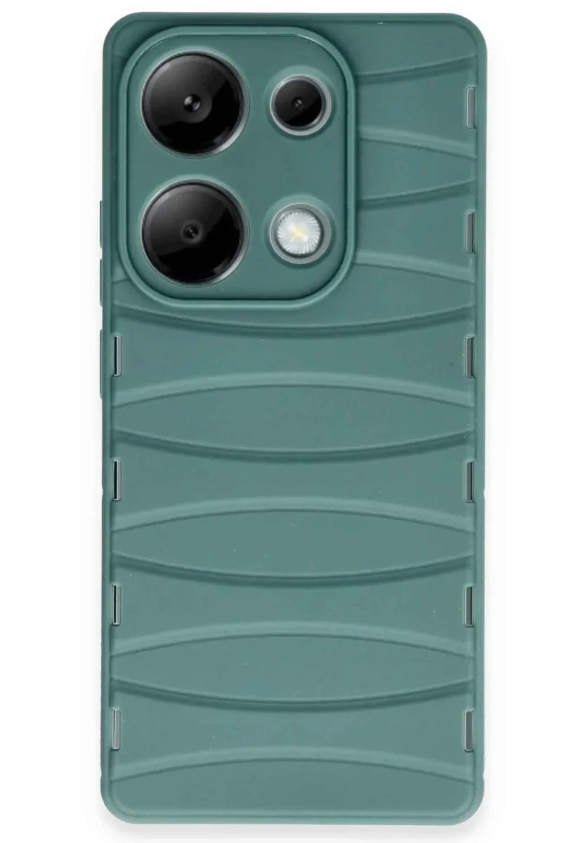 Xiaomi Redmi Note 13 Pro 4G Kılıf Bibercas Silikon Kapak - Koyu Yeşil Xiaomi Redmi Note 13 Pro 4G Kılıf Bibercas Silikon Kapak - Koyu Yeşil
