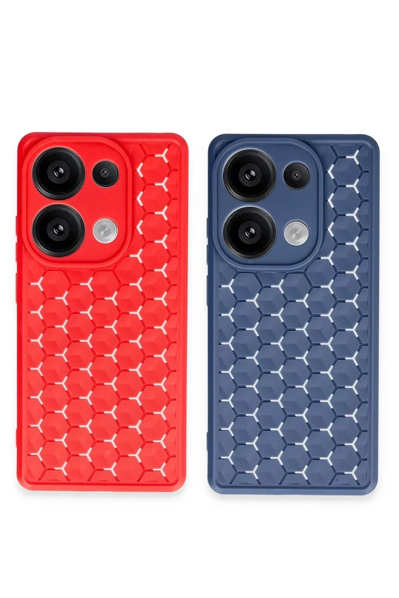 Xiaomi Redmi Note 13 Pro 4G Kılıf Petek Silikon Kapak - Lila Xiaomi Redmi Note 13 Pro 4G Kılıf Petek Silikon Kapak - Lila
