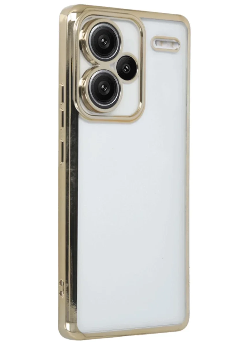 Xiaomi Redmi Note 13 Pro Plus Kılıf Razer Lensli Silikon - Gold