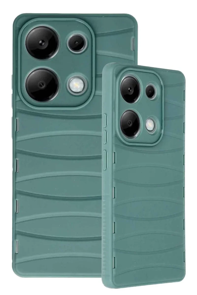 Xiaomi Redmi Note 13 Pro 4G Kılıf Bibercas Silikon Kapak - Koyu Yeşil Xiaomi Redmi Note 13 Pro 4G Kılıf Bibercas Silikon Kapak - Koyu Yeşil