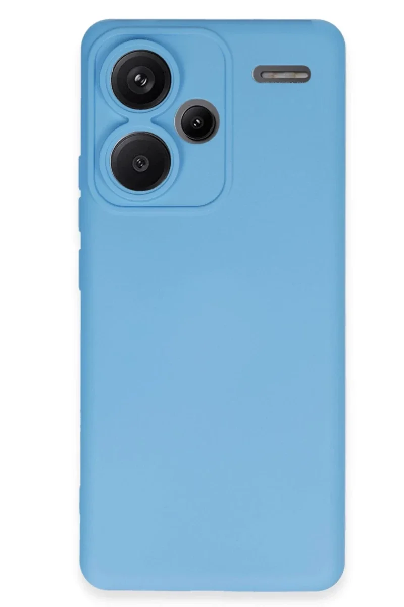 Xiaomi Redmi Note 13 Pro Plus Kılıf Nano içi Kadife Silikon - Mavi
