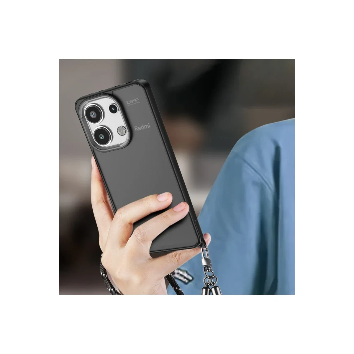 Xiaomi Redmi Note 13 Pro 4G Kılıf Elegant Kapak - Siyah - Görsel 2