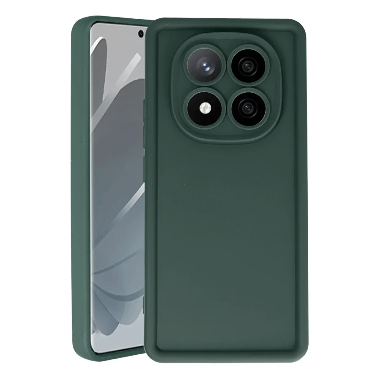Xiaomi Redmi Note 14 Pro 5G Kılıf Viera Silikon - Koyu Yeşil