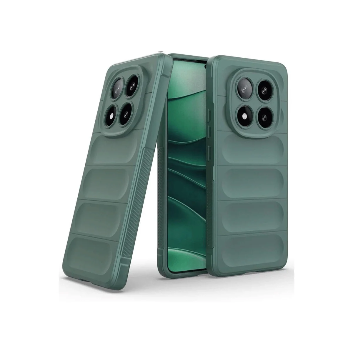 Xiaomi Redmi Note 14 Pro 4g Kılıf Optimum Silikon - Koyu Yeşil Xiaomi Redmi Note 14 Pro 4g Kılıf Optimum Silikon - Koyu Yeşil