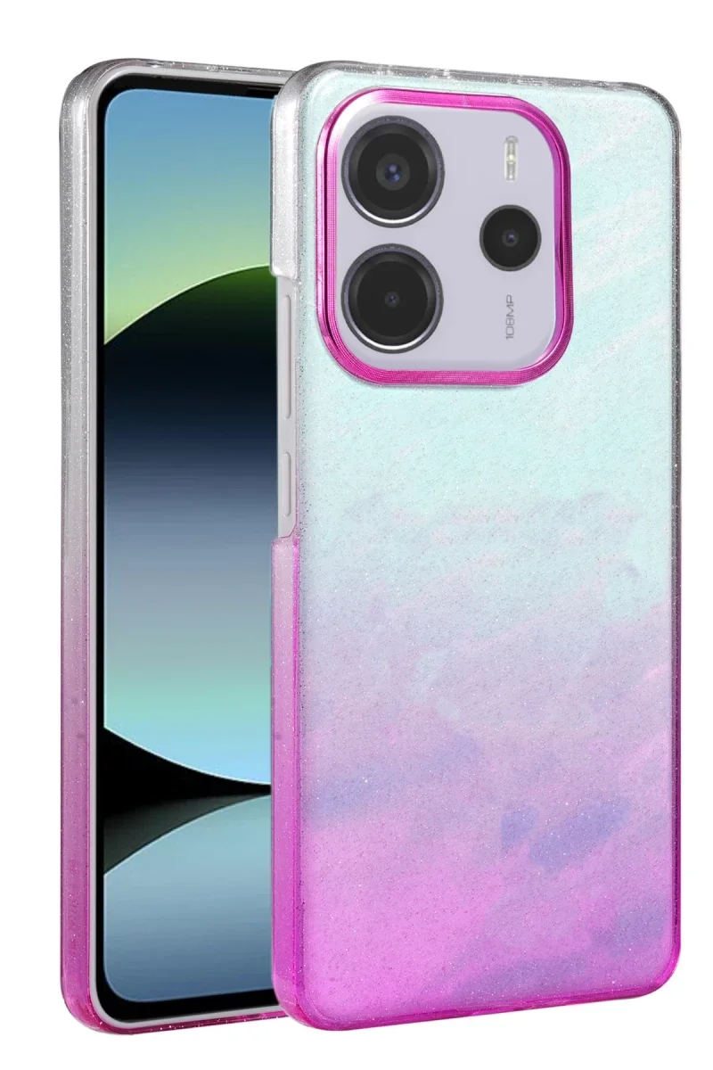 Xiaomi Redmi Note 14 4G Glossy Kapak - Mor Xiaomi Redmi Note 14 4G Glossy Kapak - Mor
