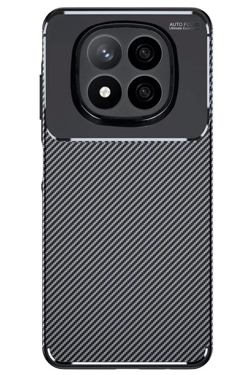 Xiaomi Redmi Note 14 Pro Plus Kılıf Auto Focus Karbon Kapak - Siyah