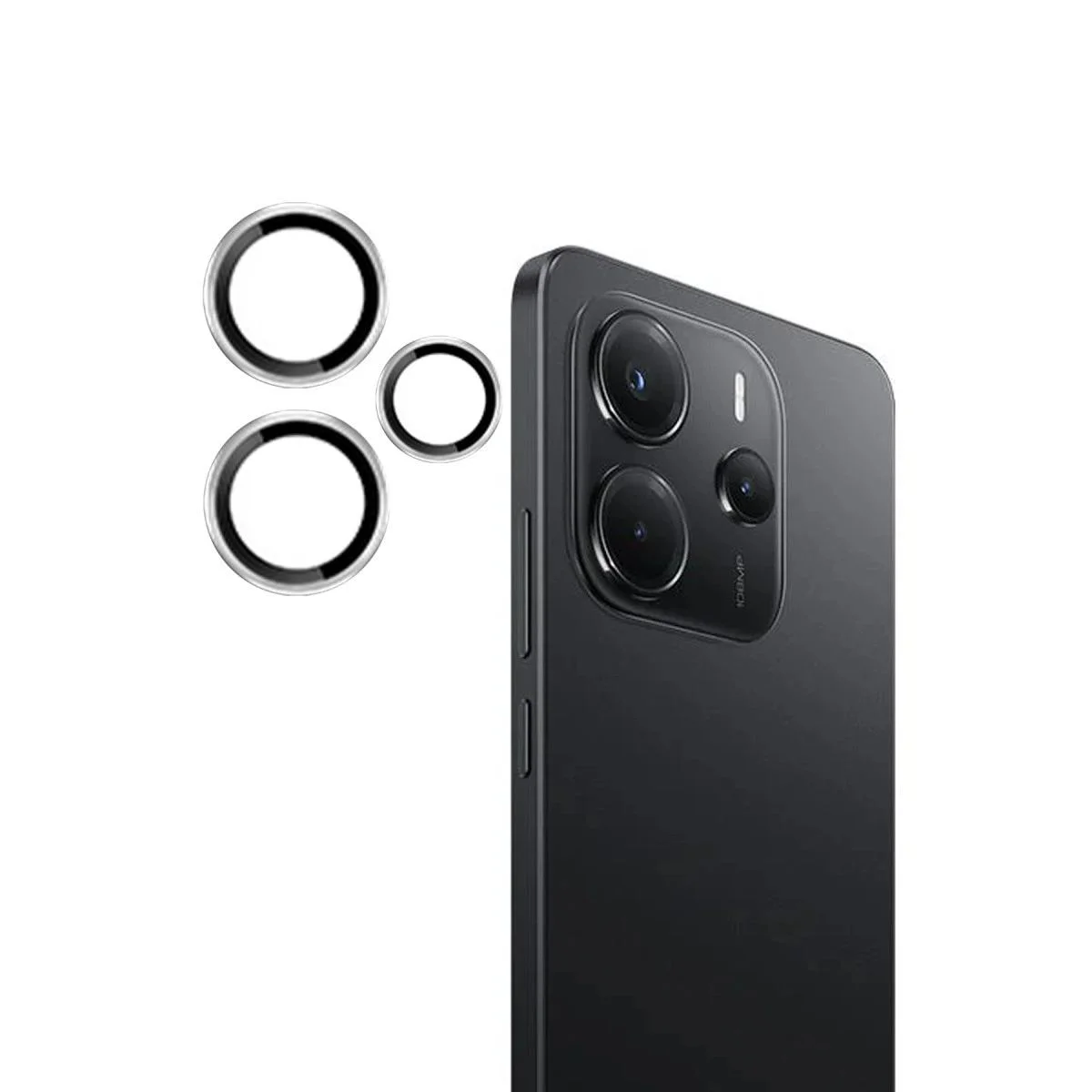 Xiaomi Redmi Note 14 ile Uyumlu PVD Metal Kamera Lens Koruyucu - Gümüş Fiyatı, Yorumları ve Özellikleri