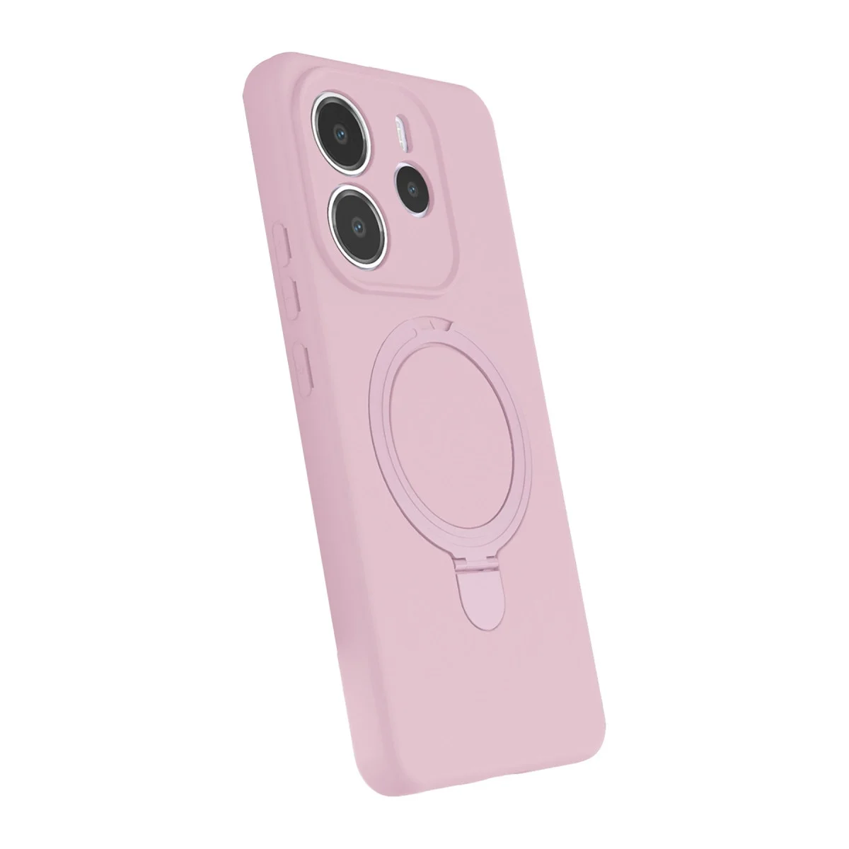 Xiaomi Redmi Note 14 4g Regal Magsafe Standlı Kapak - Açık Pembe Xiaomi Redmi Note 14 4g Regal Magsafe Standlı Kapak - Açık Pembe