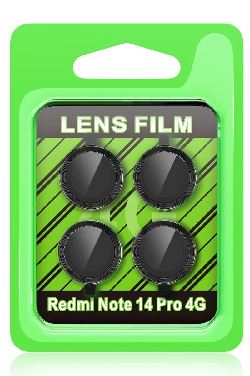 Xiaomi Redmi Note 14 Pro 4G Raze Metal Kamera Lens - Siyah