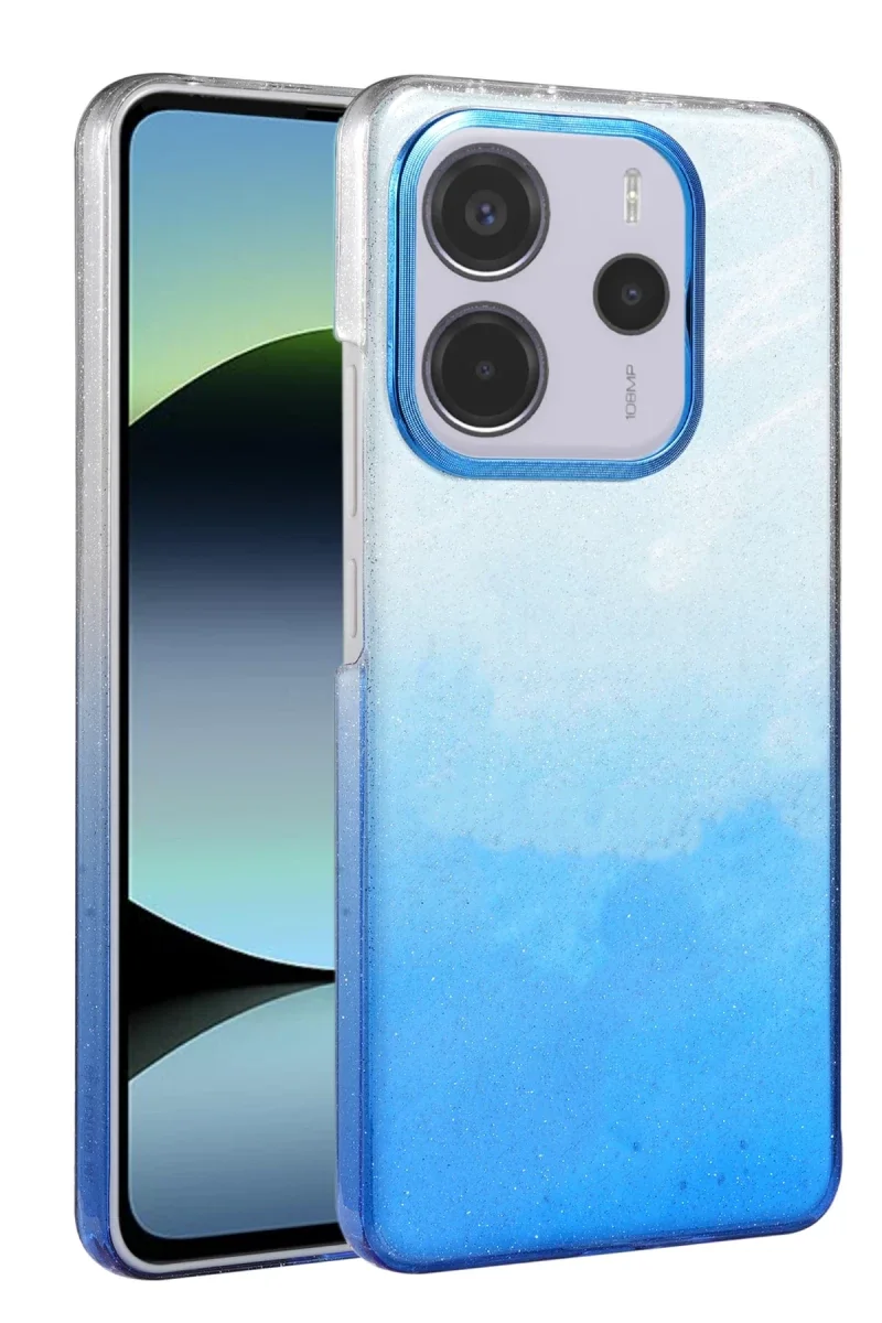 Xiaomi Redmi Note 14 4G Glossy Kapak - Mavi Xiaomi Redmi Note 14 4G Glossy Kapak - Mavi