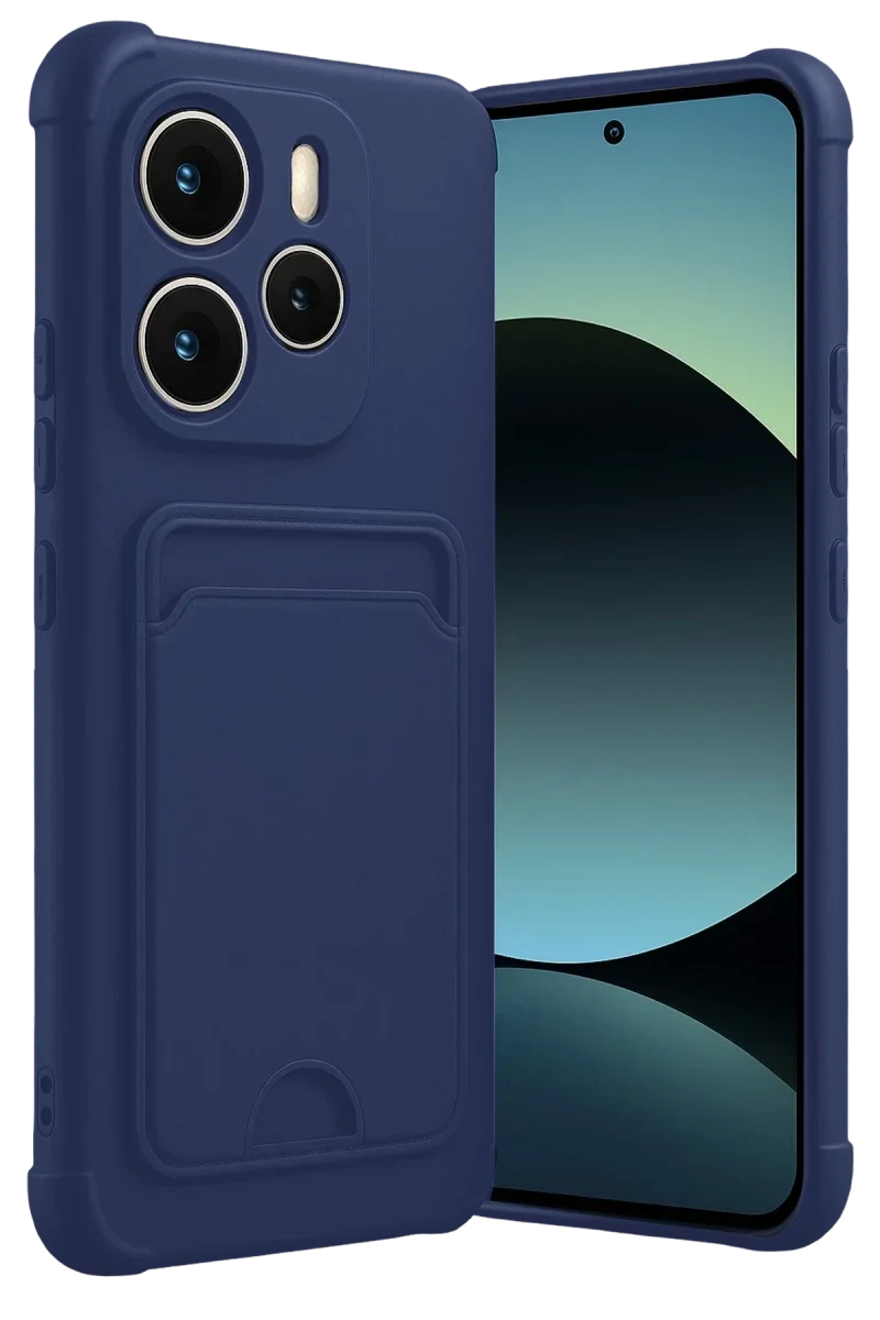 Xiaomi Redmi Note 14 4G Kelvin Kartvizitli Silikon - Lacivert