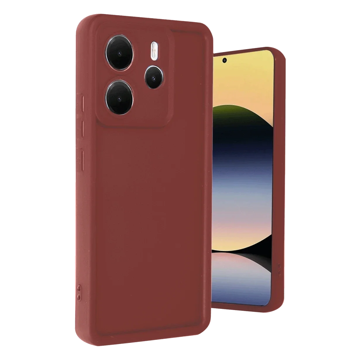 Xiaomi Redmi Note 14 4G Kılıf Viera Silikon - Bordo Xiaomi Redmi Note 14 4G Kılıf Viera Silikon - Bordo