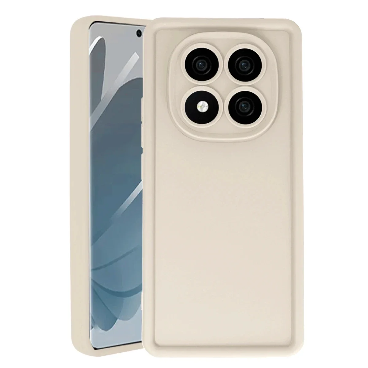 Xiaomi Redmi Note 14 Pro 4G Kılıf Viera Silikon - Krem