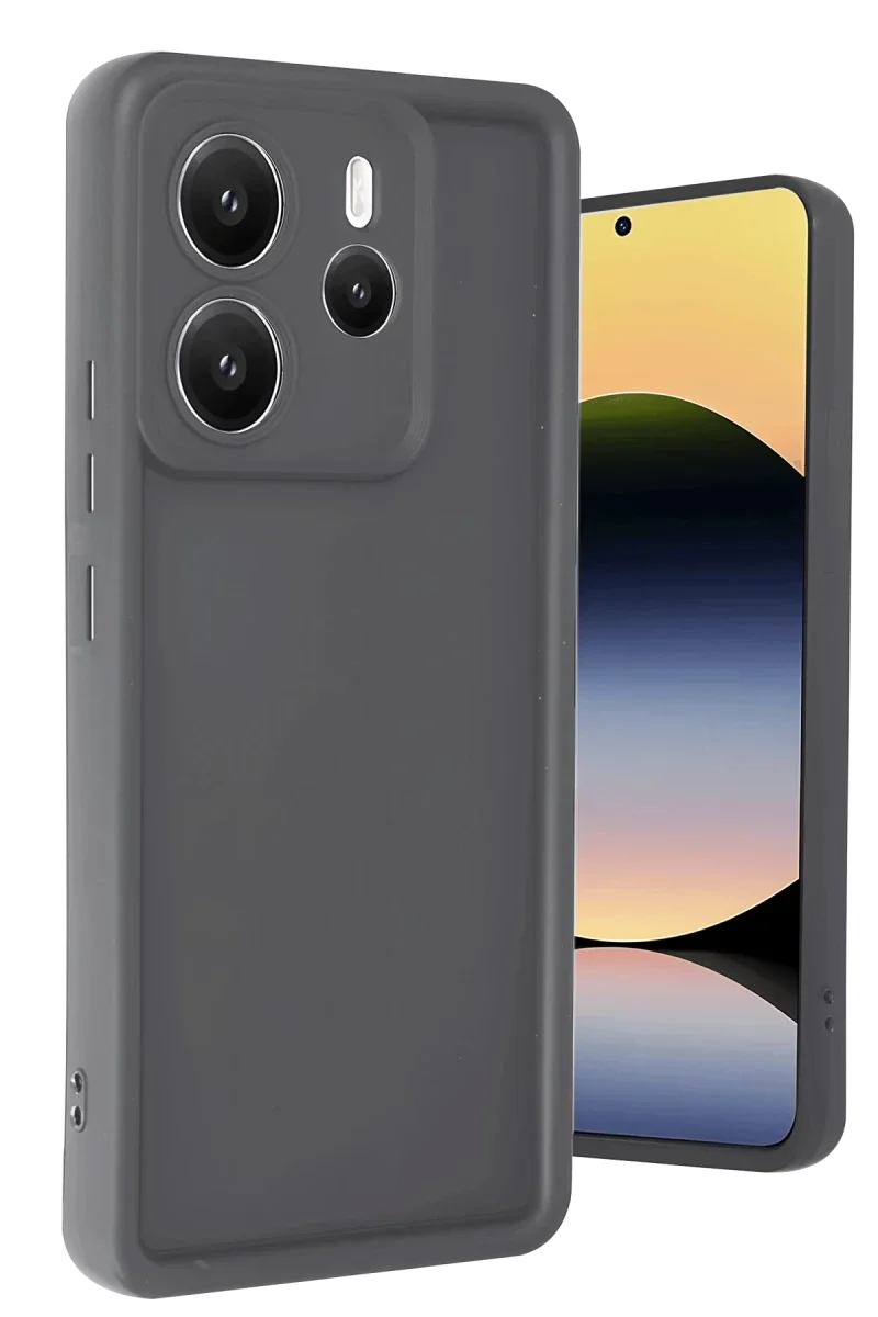 Xiaomi Redmi Note 14 4G Kılıf Viera Silikon - Gri Xiaomi Redmi Note 14 4G Kılıf Viera Silikon - Gri