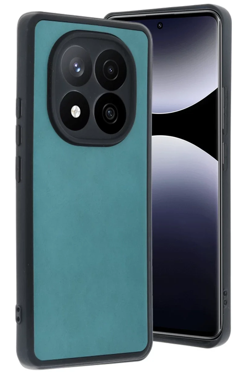 Xiaomi Redmi Note 14 Pro 5G Kılıf Aras Deri Kapak - Açık Yeşil