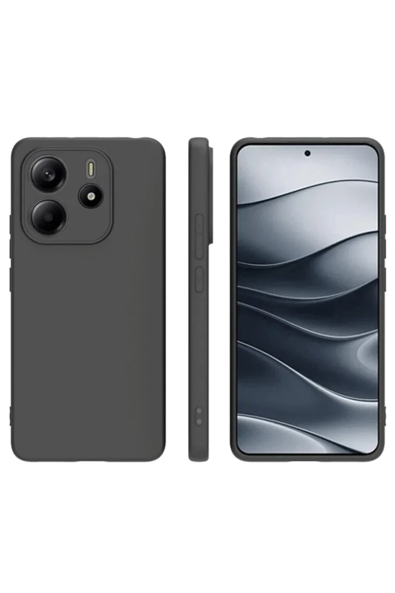 Xiaomi Redmi Note 14 4G Kılıf First Silikon - Siyah Xiaomi Redmi Note 14 4G Kılıf First Silikon - Siyah