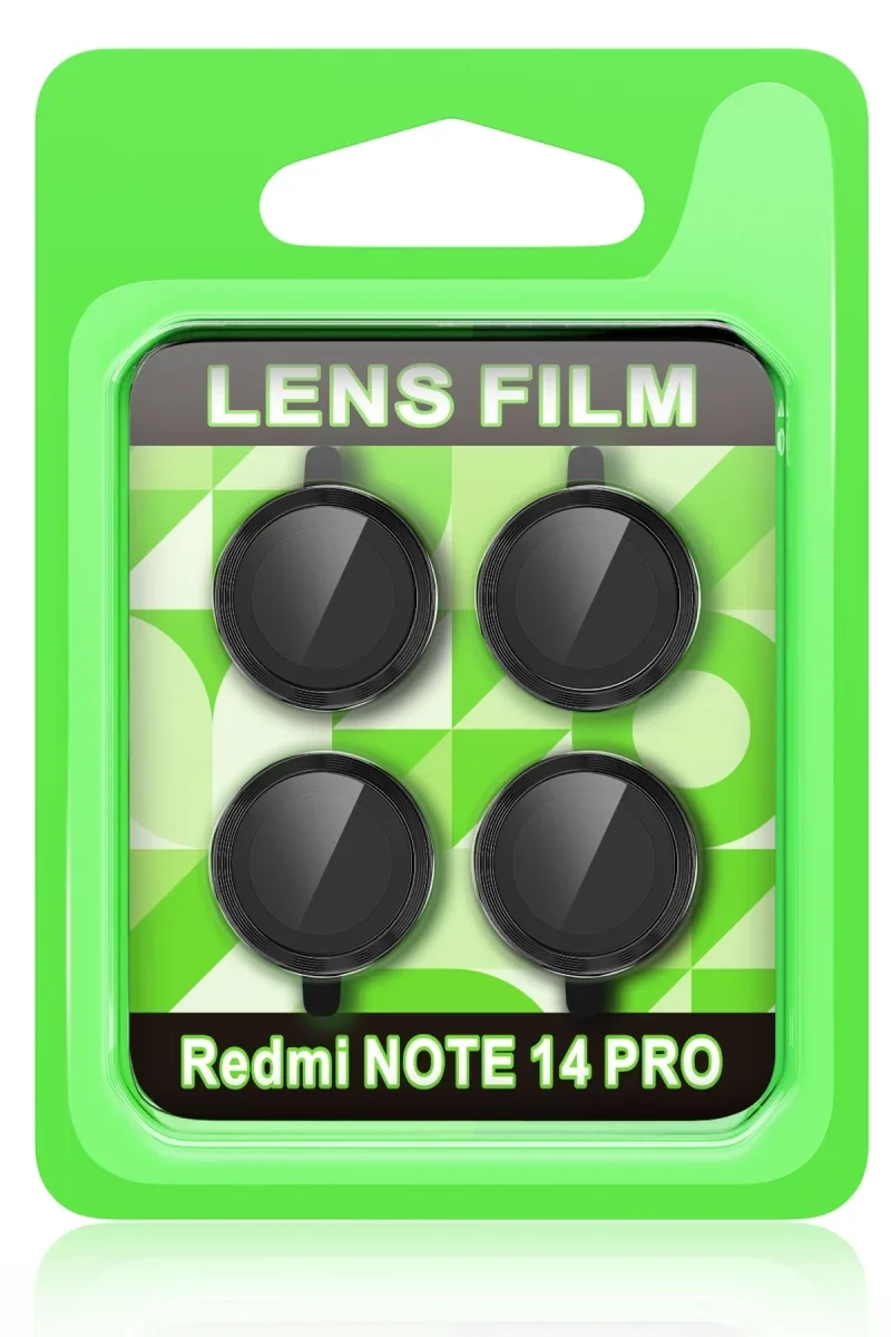 Xiaomi Redmi Note 14 Pro 5G Raze Metal Kamera Lens - Siyah Xiaomi Redmi Note 14 Pro 5G Raze Metal Kamera Lens - Siyah