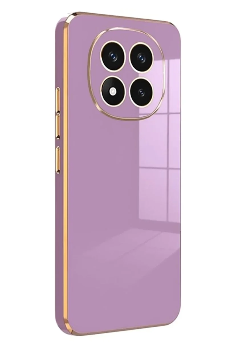 Xiaomi Redmi Note 14 Pro 4G Kılıf Volet Silikon - Mor Xiaomi Redmi Note 14 Pro 4G Kılıf Volet Silikon - Mor