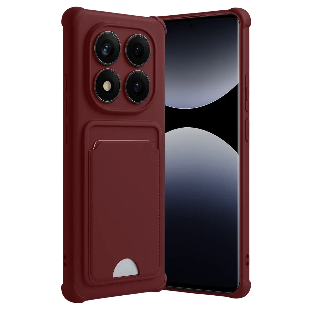 Xiaomi Redmi Note 14 Pro 5G Kelvin Kartvizitli Silikon - Bordo