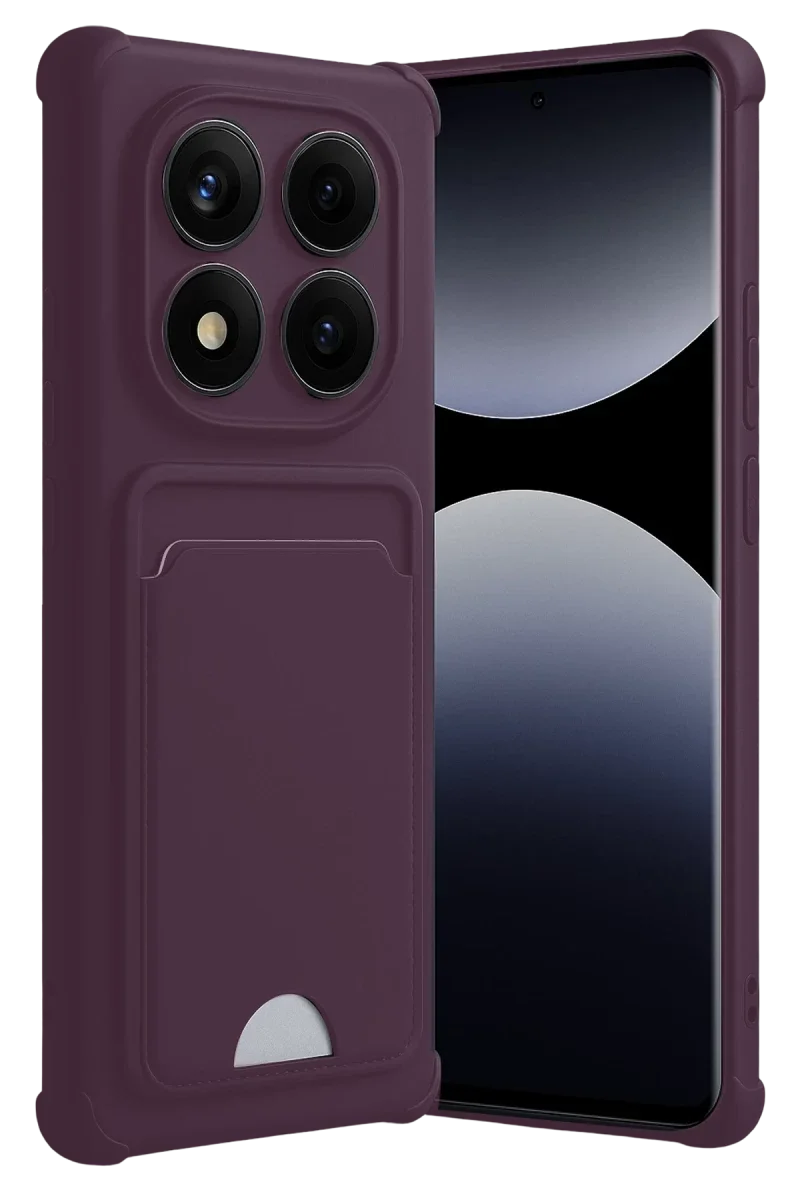 Xiaomi Redmi Note 14 Pro Plus Kelvin Kartvizitli Silikon - Derin Mor Xiaomi Redmi Note 14 Pro Plus Kelvin Kartvizitli Silikon - Derin Mor