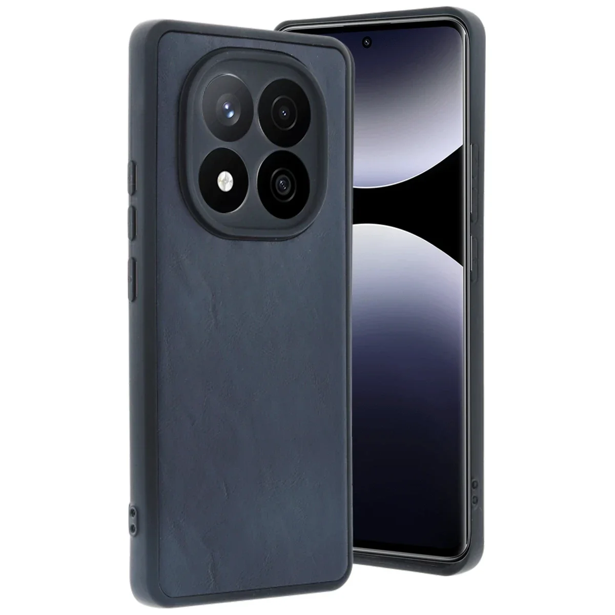 Xiaomi Redmi Note 14 Pro 5G Kılıf Aras Deri Kapak - Lacivert