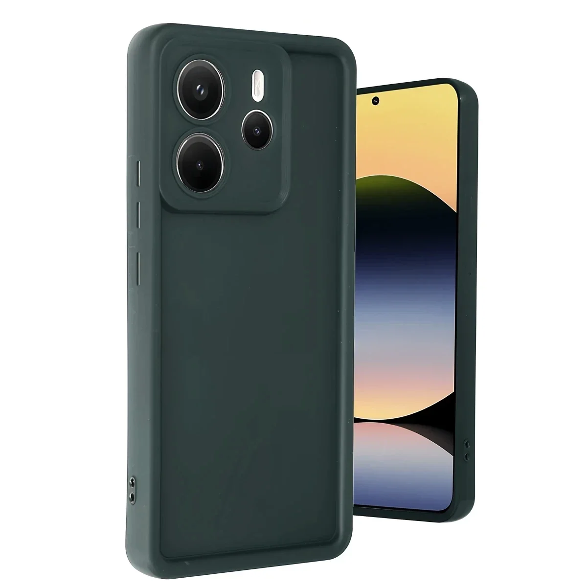 Xiaomi Redmi Note 14 4G Kılıf Viera Silikon - Koyu Yeşil Xiaomi Redmi Note 14 4G Kılıf Viera Silikon - Koyu Yeşil