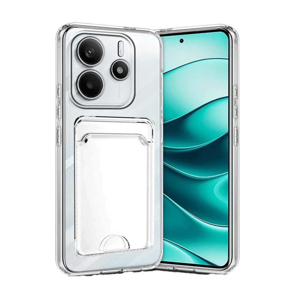 Xiaomi Redmi Note 14 4G Kılıf Kart Şeffaf Silikon - Şeffaf Xiaomi Redmi Note 14 4G Kılıf Kart Şeffaf Silikon - Şeffaf