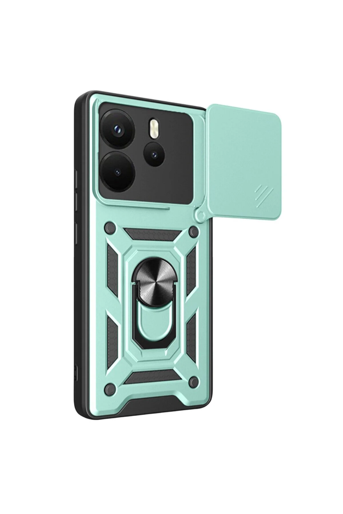 Xiaomi Redmi Note 14 4g Pars Lens Yüzüklü Silikon - Yeşil Xiaomi Redmi Note 14 4g Pars Lens Yüzüklü Silikon - Yeşil