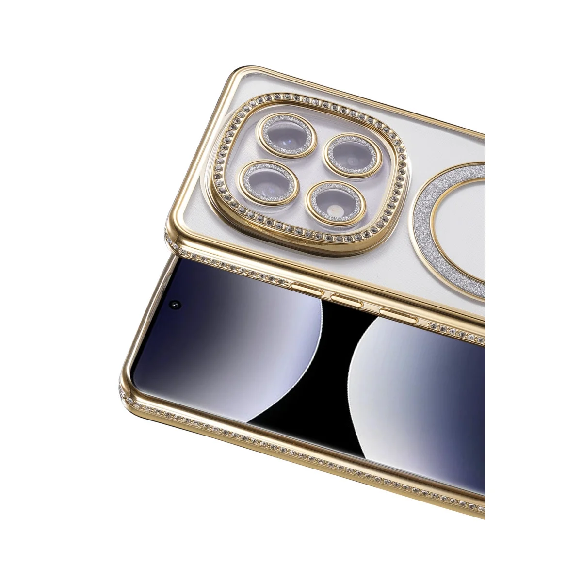 Xiaomi Redmi Note 14 Pro 5g Joke Simli Magneticsafe Kılıf - Gold Xiaomi Redmi Note 14 Pro 5g Joke Simli Magneticsafe Kılıf - Gold