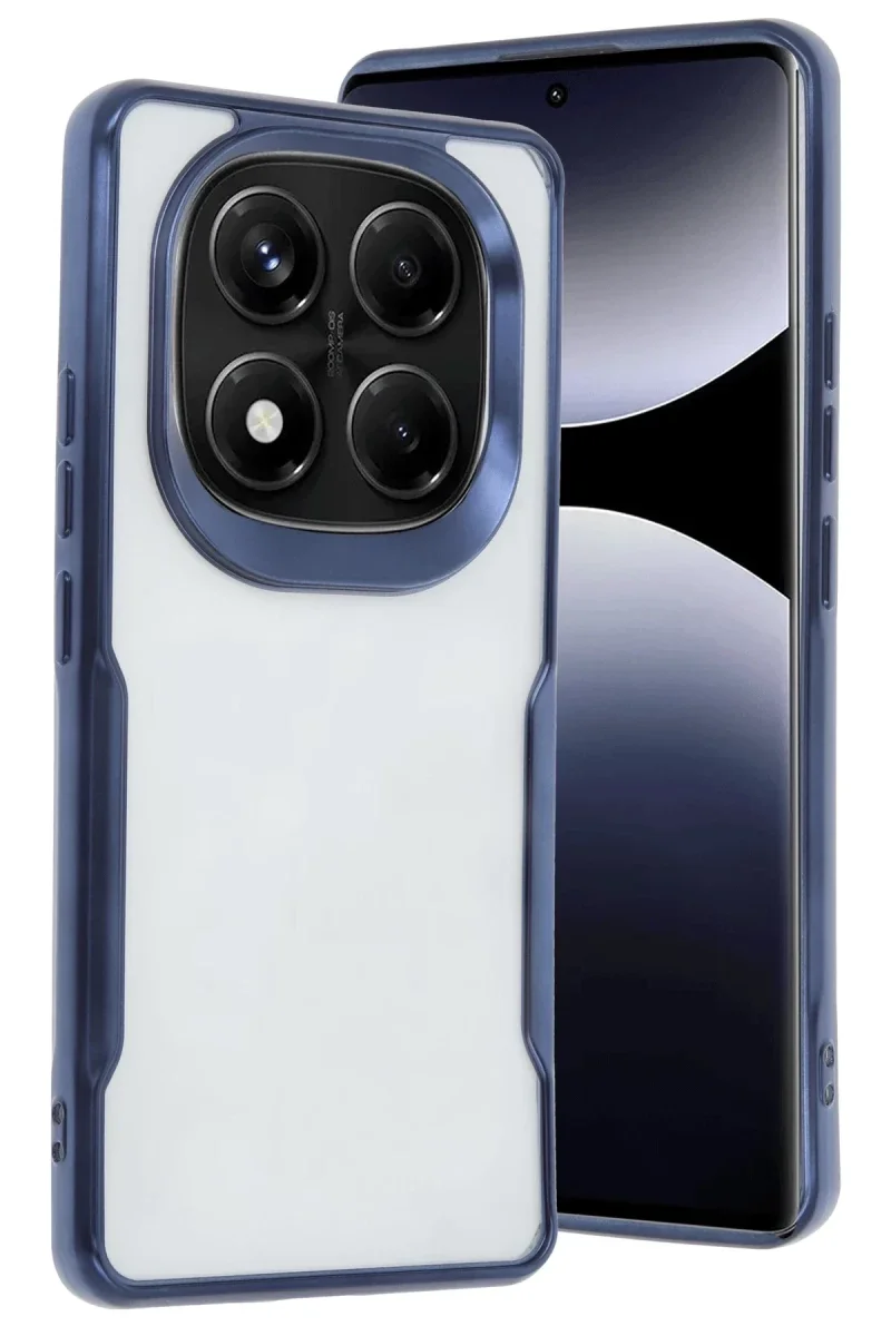 Xiaomi Redmi Note 14 Pro 4G Kılıf Boyi Silikon Kapak - Lacivert Xiaomi Redmi Note 14 Pro 4G Kılıf Boyi Silikon Kapak - Lacivert