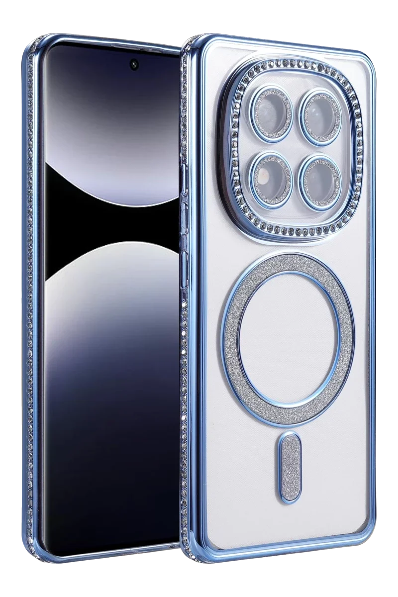 Xiaomi Redmi Note 14 Pro 5G Joke Simli Magneticsafe Kılıf - Mavi