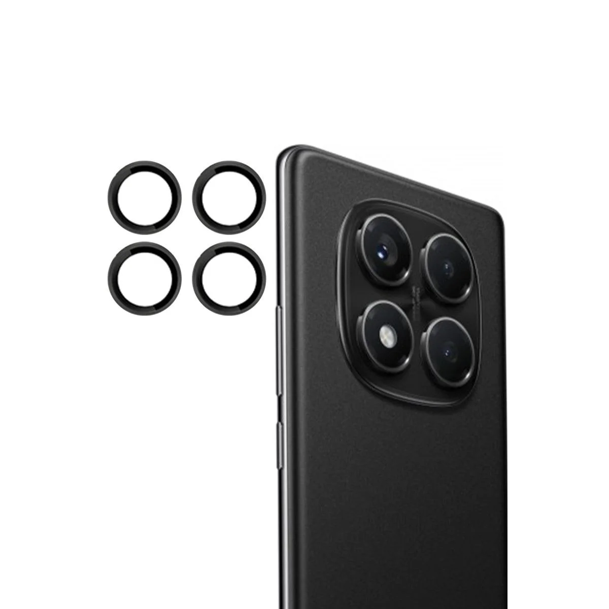 Xiaomi Redmi Note 14 Pro 4G ile Uyumlu PVD Metal Kamera Lens Koruması - Siyah Fiyatı, Yorumları ve Özellikleri