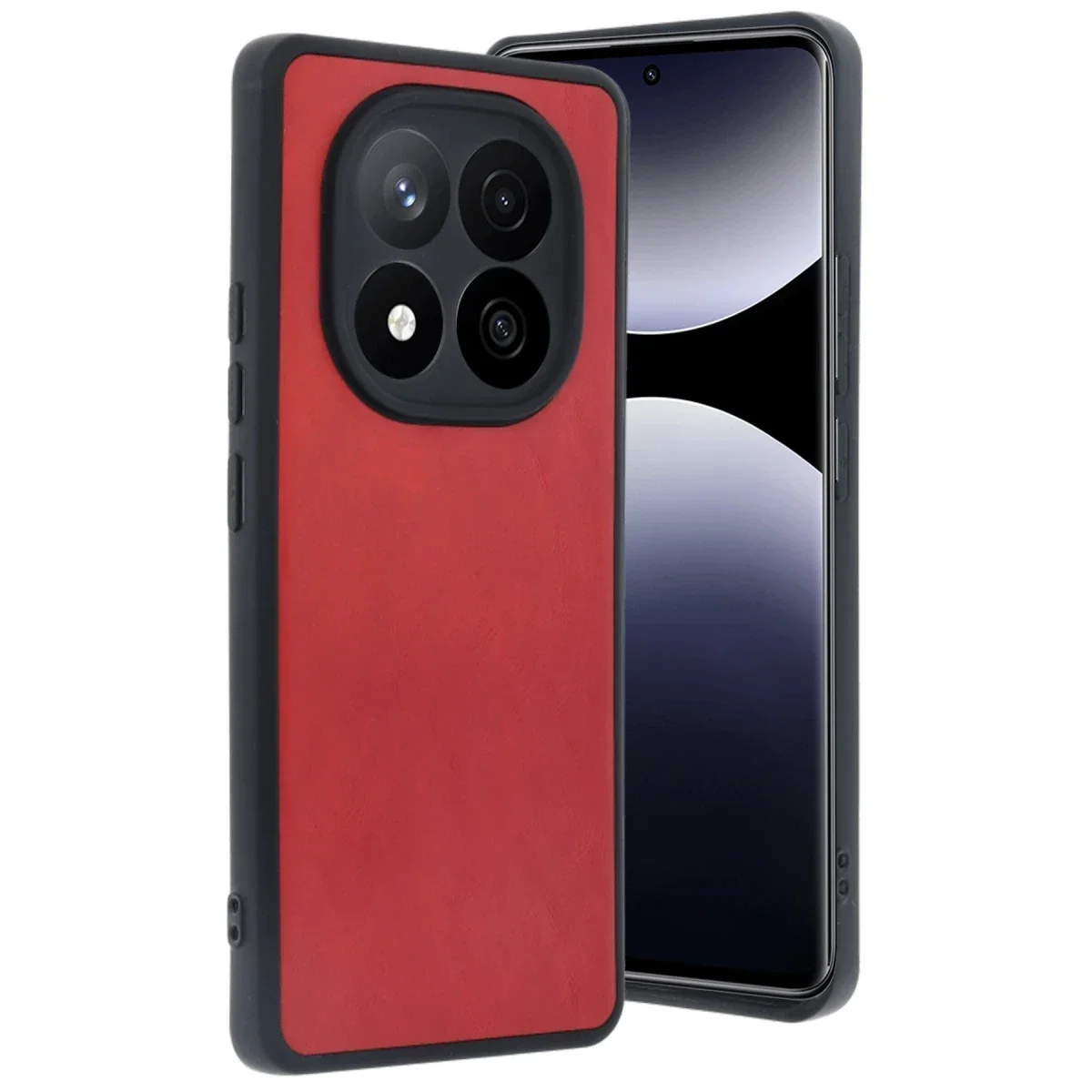 Xiaomi Redmi Note 14 Pro 5G Kılıf Aras Deri Kapak - Kırmızı Xiaomi Redmi Note 14 Pro 5G Kılıf Aras Deri Kapak - Kırmızı