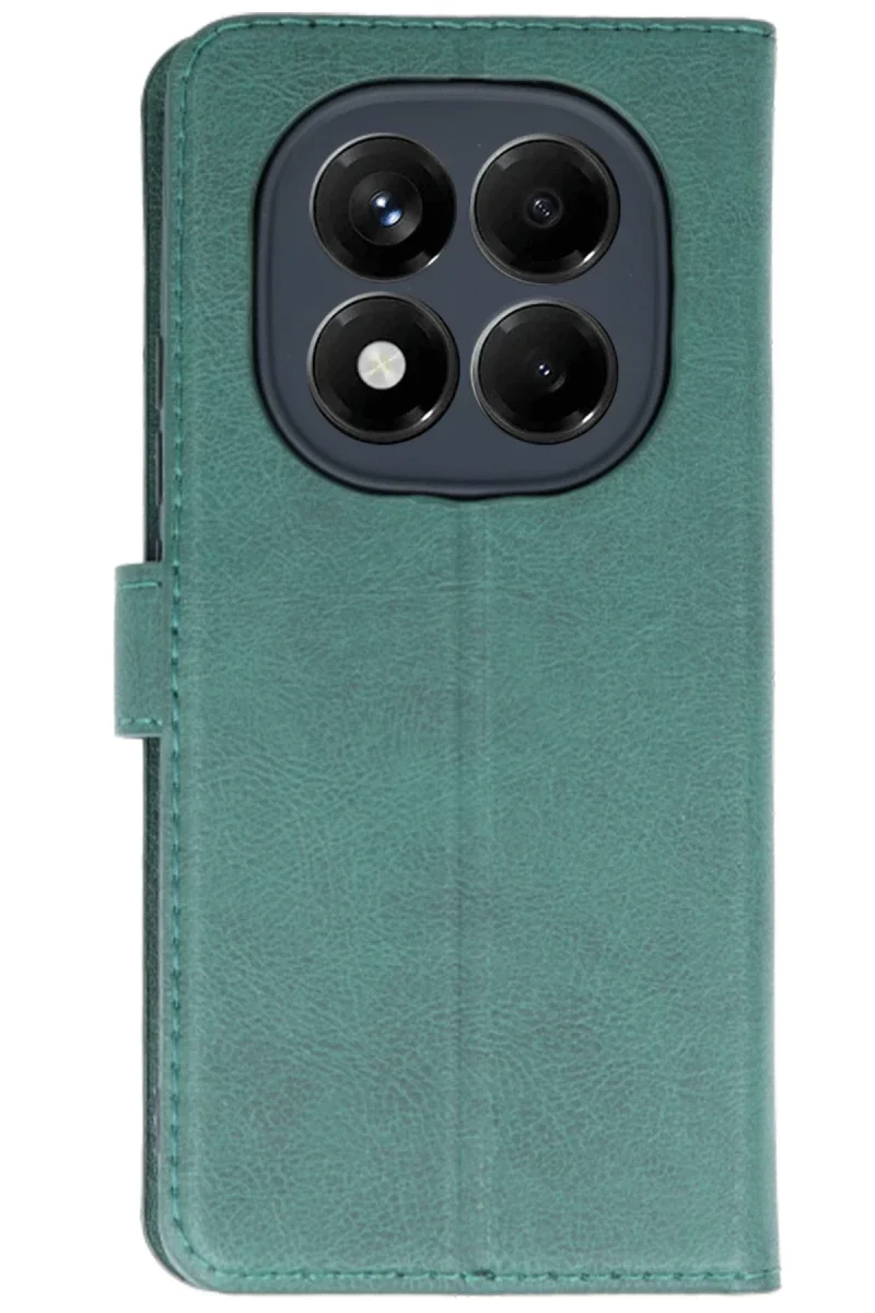 Xiaomi Redmi Note 14 4G Kılıf Trend S Plus Kapaklı Kılıf - Yeşil