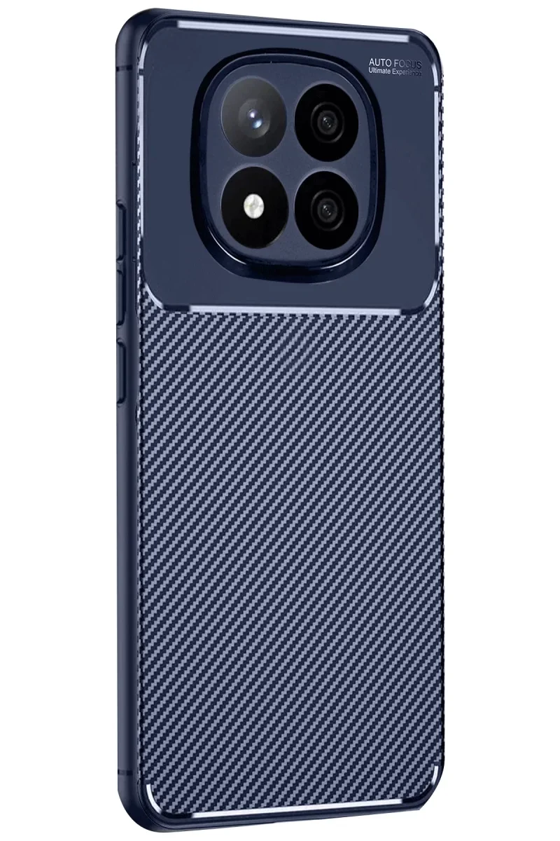 Xiaomi Redmi Note 14 Pro 4G Kılıf Auto Focus Karbon Kapak - Lacivert Xiaomi Redmi Note 14 Pro 4G Kılıf Auto Focus Karbon Kapak - Lacivert