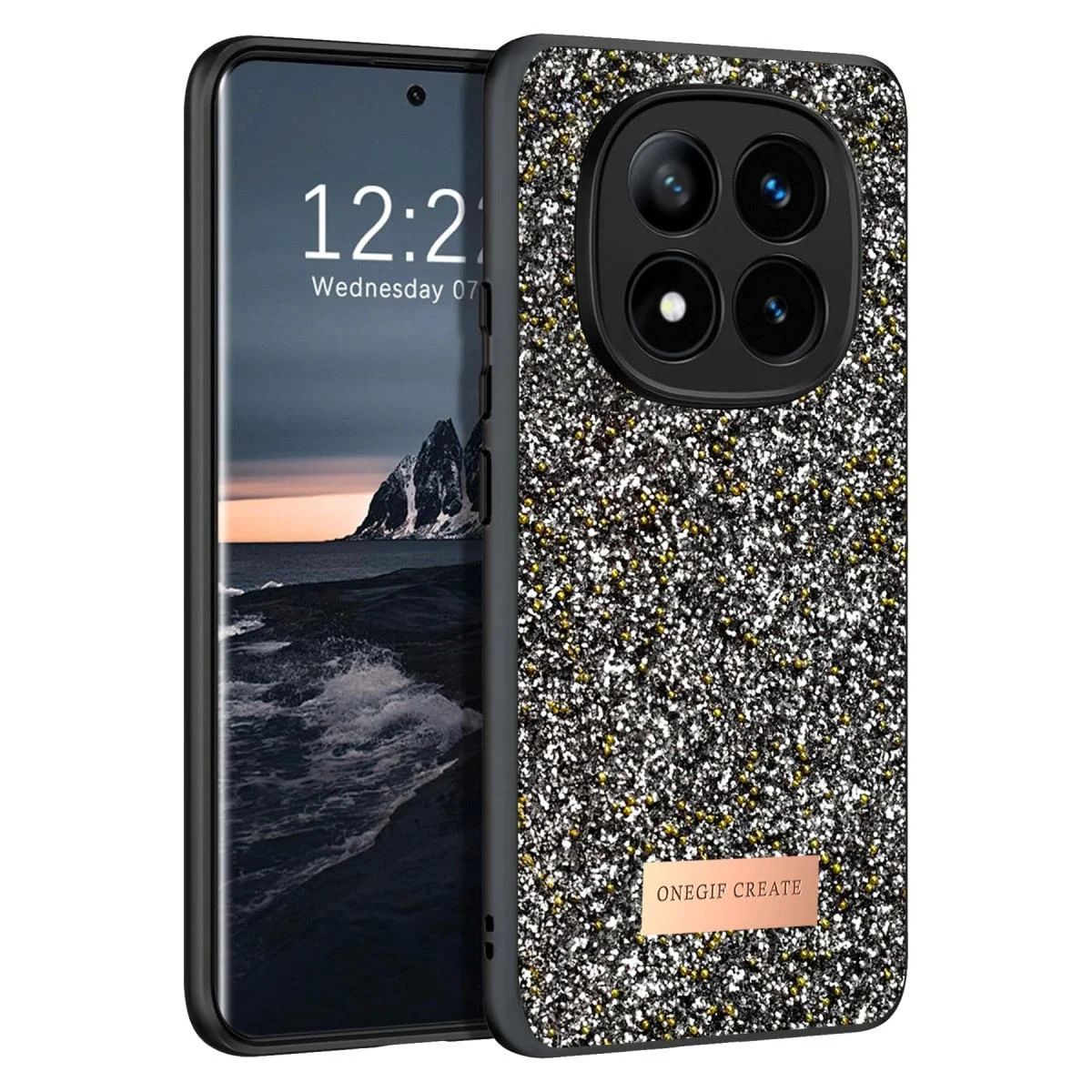 Xiaomi Redmi Note 14 Pro 4g ile Uyumlu Bright Simli Kapak - Gümüş Boncuk İşlemeli Telefon Kılıfı Fiyatı, Yorumları ve Özellikleri