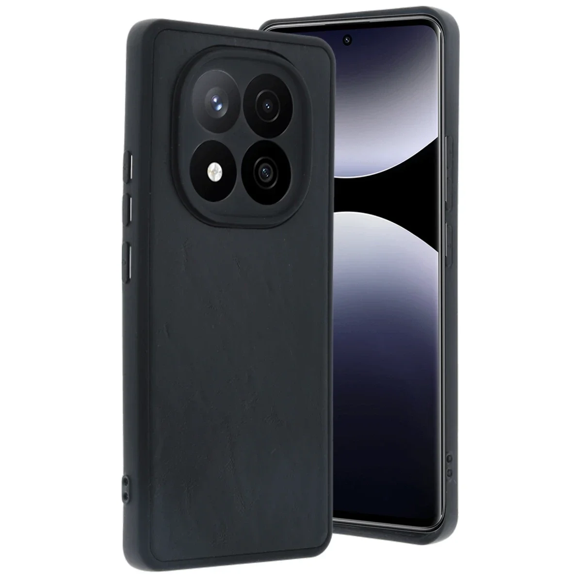 Xiaomi Redmi Note 14 Pro 5G Kılıf Aras Deri Kapak - Siyah Xiaomi Redmi Note 14 Pro 5G Kılıf Aras Deri Kapak - Siyah