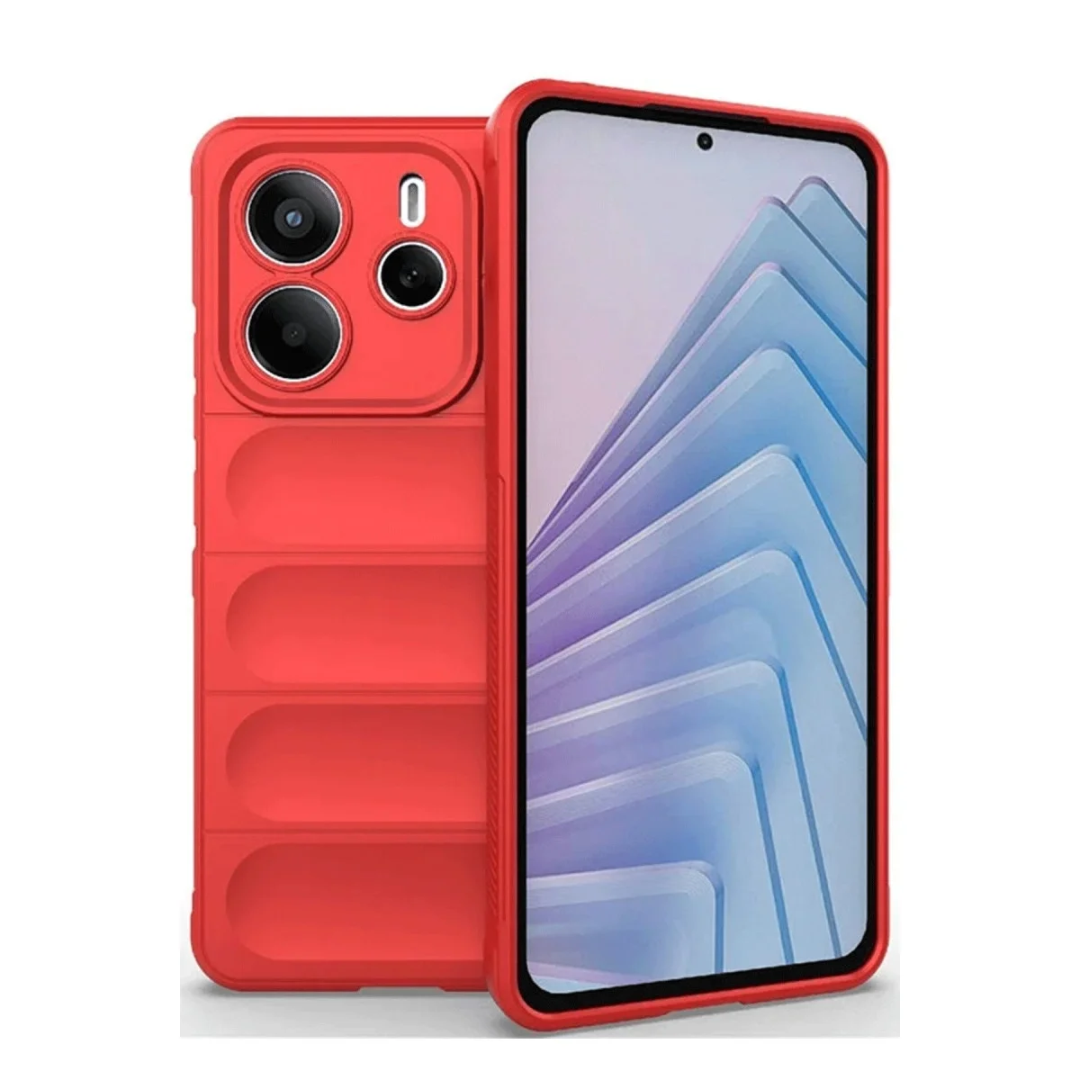 Xiaomi Redmi Note 14 4g Kılıf Optimum Silikon - Kırmızı
